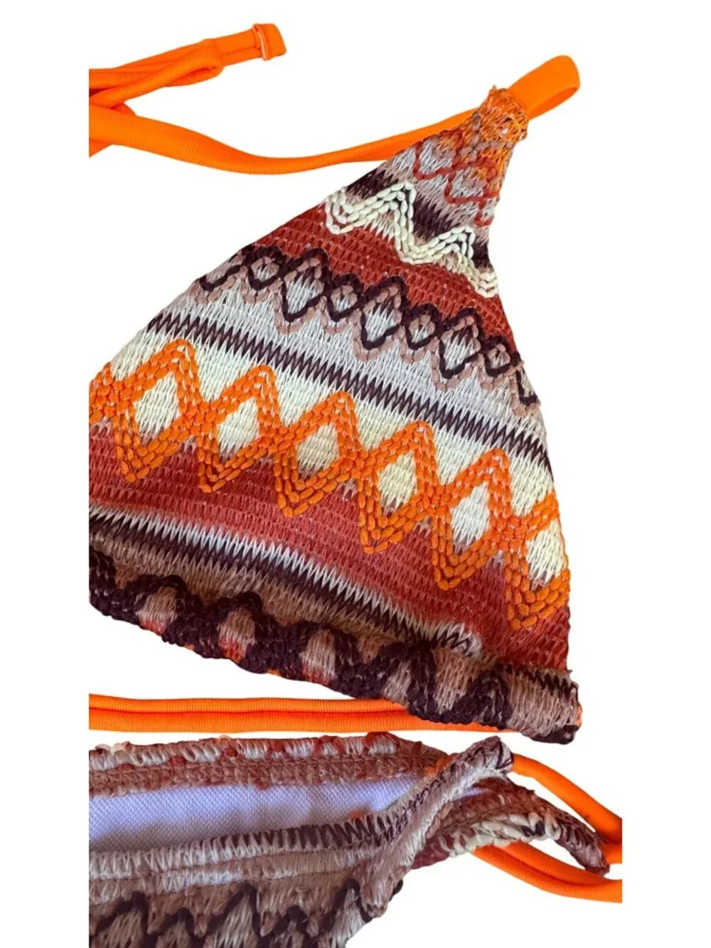 Cider Bohemian Style Crochet Bikini Set & Matching Cover-Up Skirt SMALL